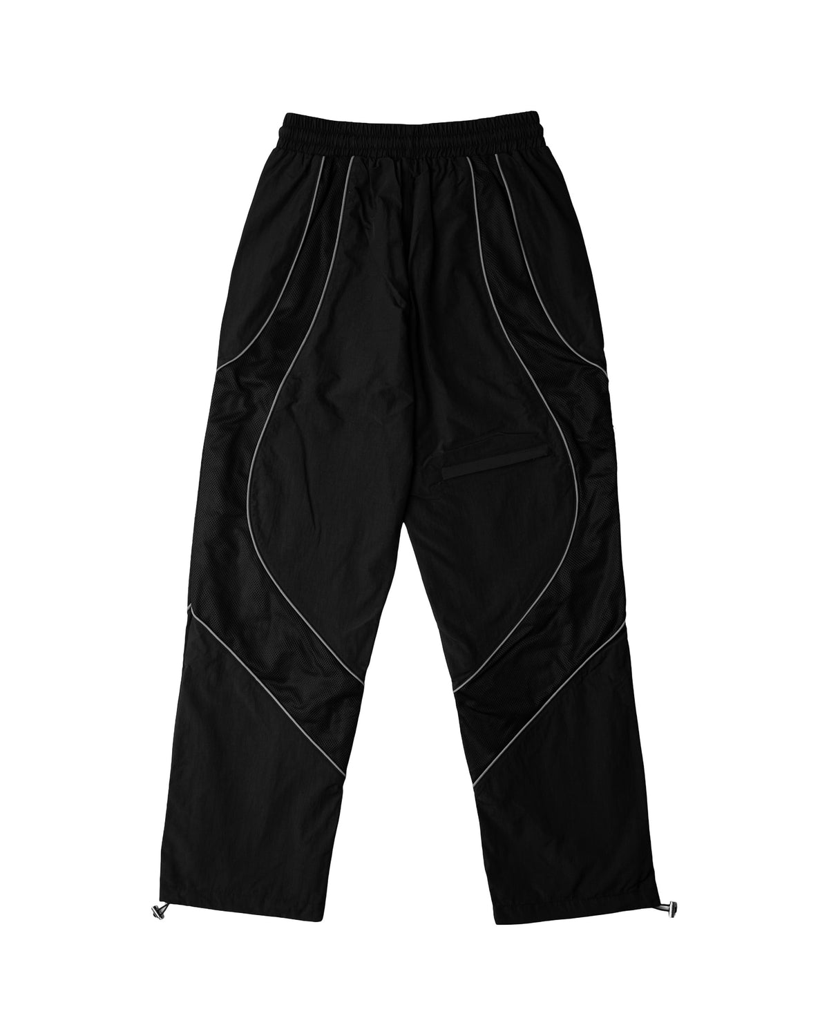 Reflective Nylon Track Pant - Black